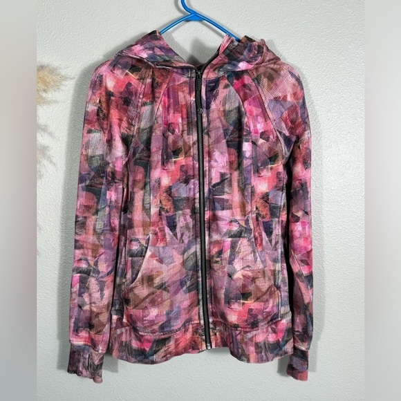 Lululemon Scuba Hoodie *Light Cotton FleeceSun Dazed Multi Pink / Super Dark -10 - Picture 7 of 16